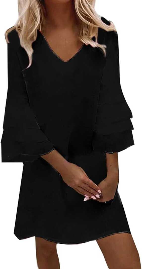 Black Dresses for Funeral Women Summer dresses for women 2022 Bell ...