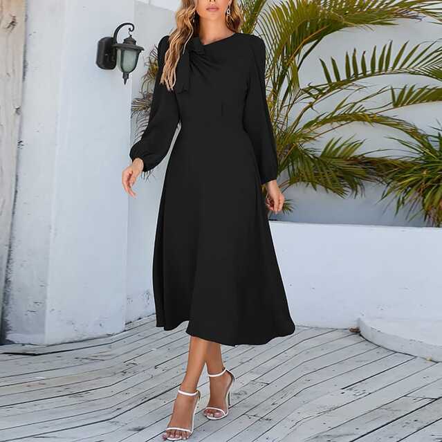 Black Dresses for Women, Cute Fall Dresses Women Tshirt Dresses ...