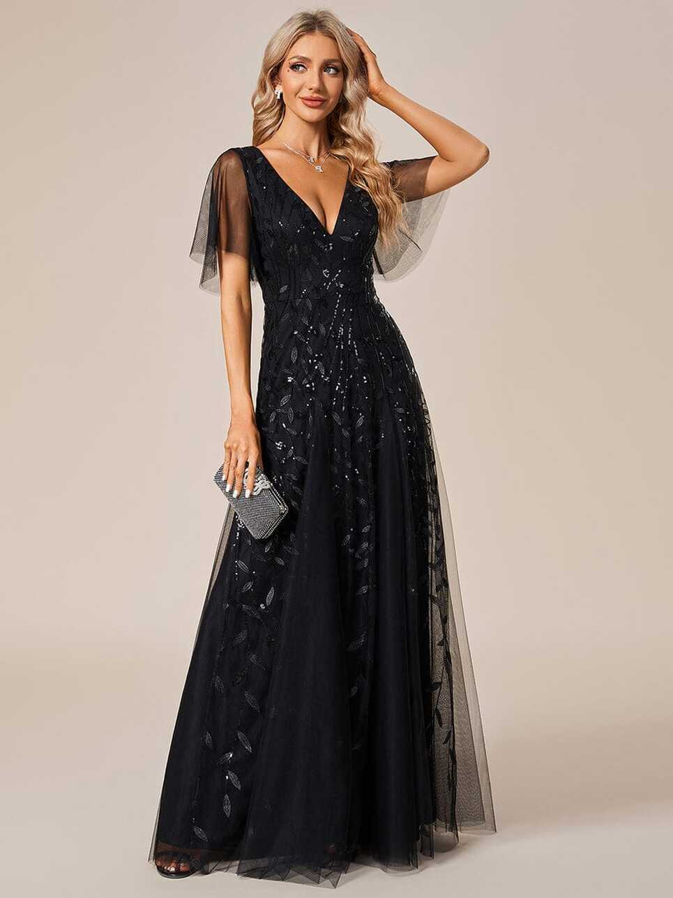 Black Formal Dresses &amp; Gowns | Long &amp; Short - Ever-Pretty UK