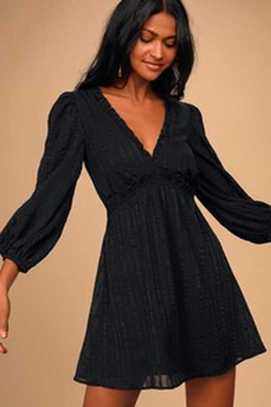 Black Long Sleeve Dresses for Women - Lulus