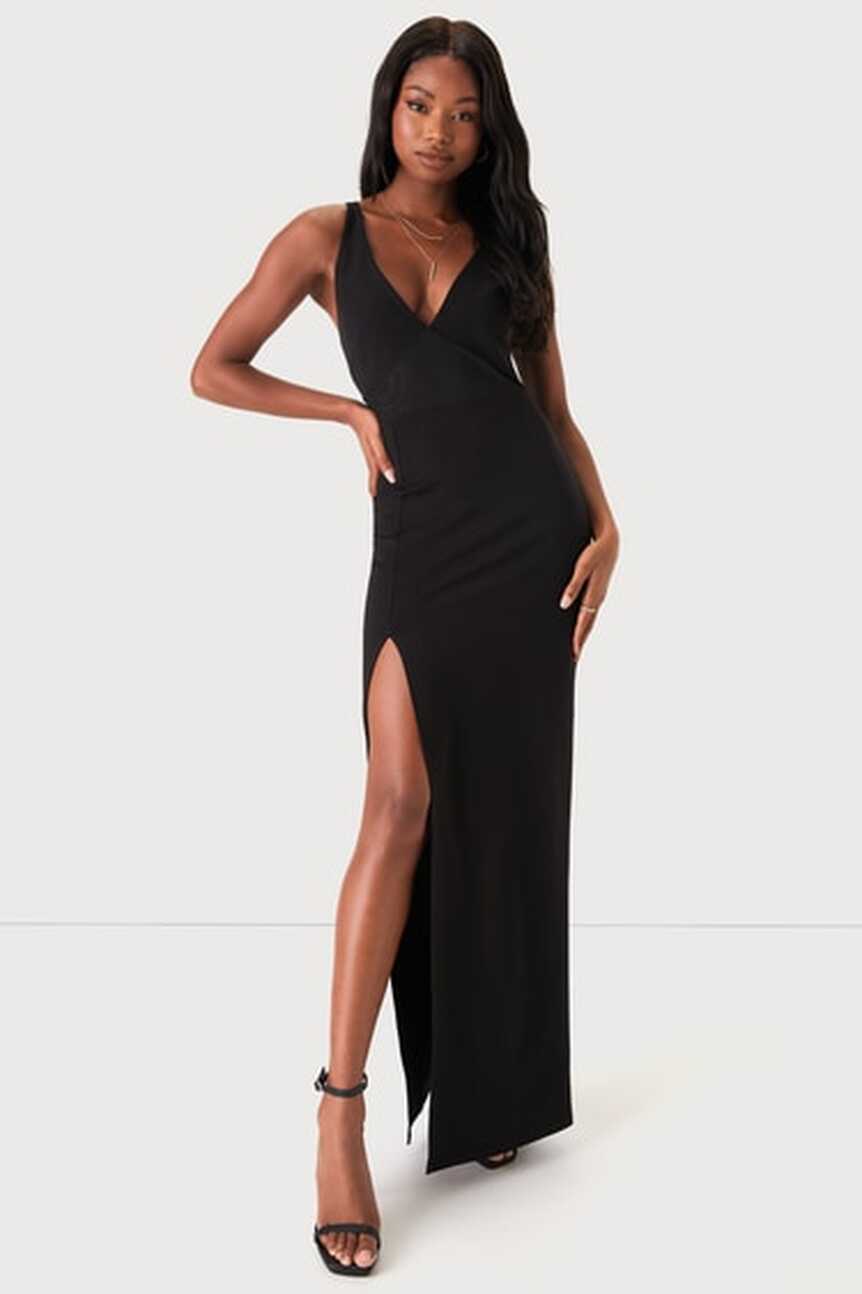 Black Maxi Dress - Sleeveless Maxi Dress - Sheer Mesh Dress - Lulus