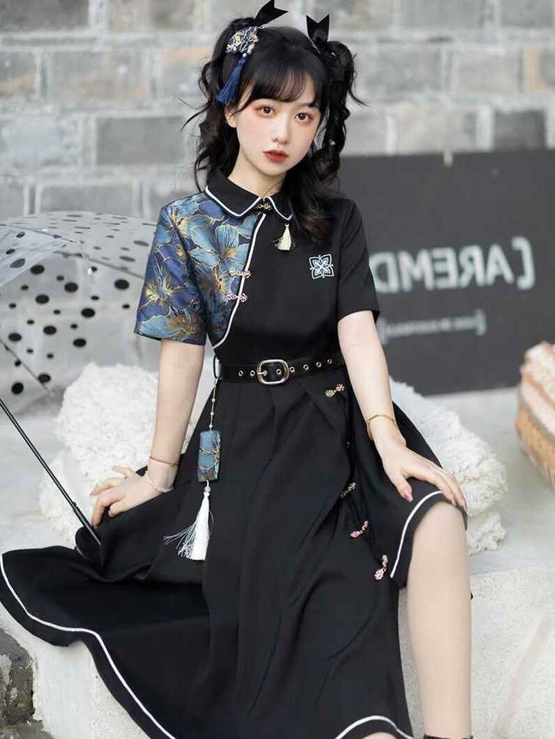 Black Modern Hanfu Dress 【不夜城】hanfu shop hanfu costume taobao ...