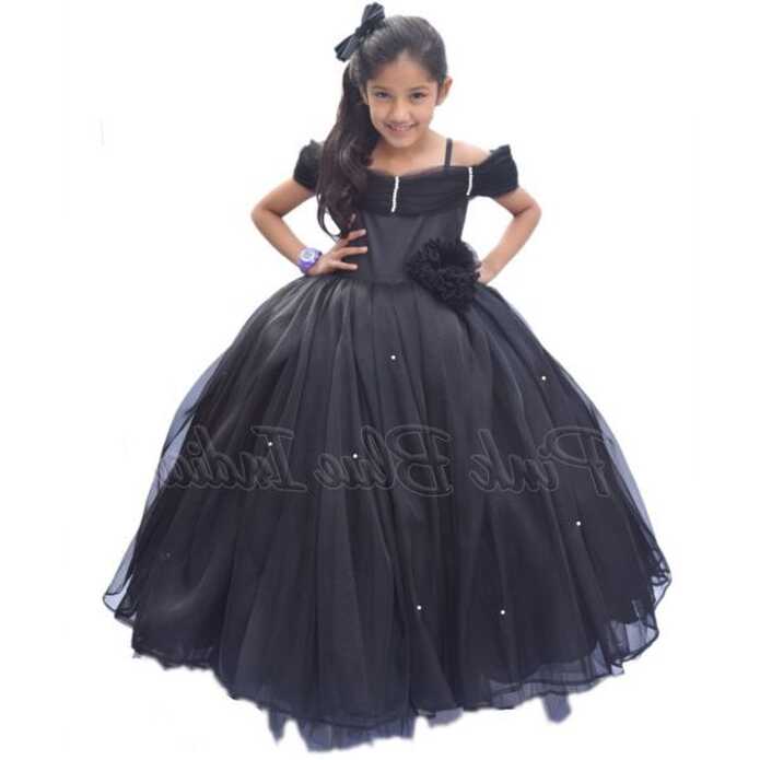 Black Off Shoulder Dress Online for Girls Birthday Party