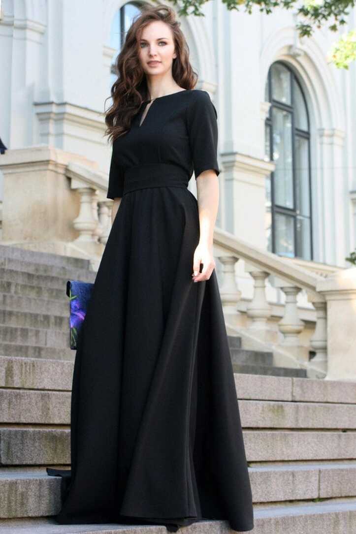 Black Party Dress, Black Dress, Women Maxi Dress, Floor Length ...