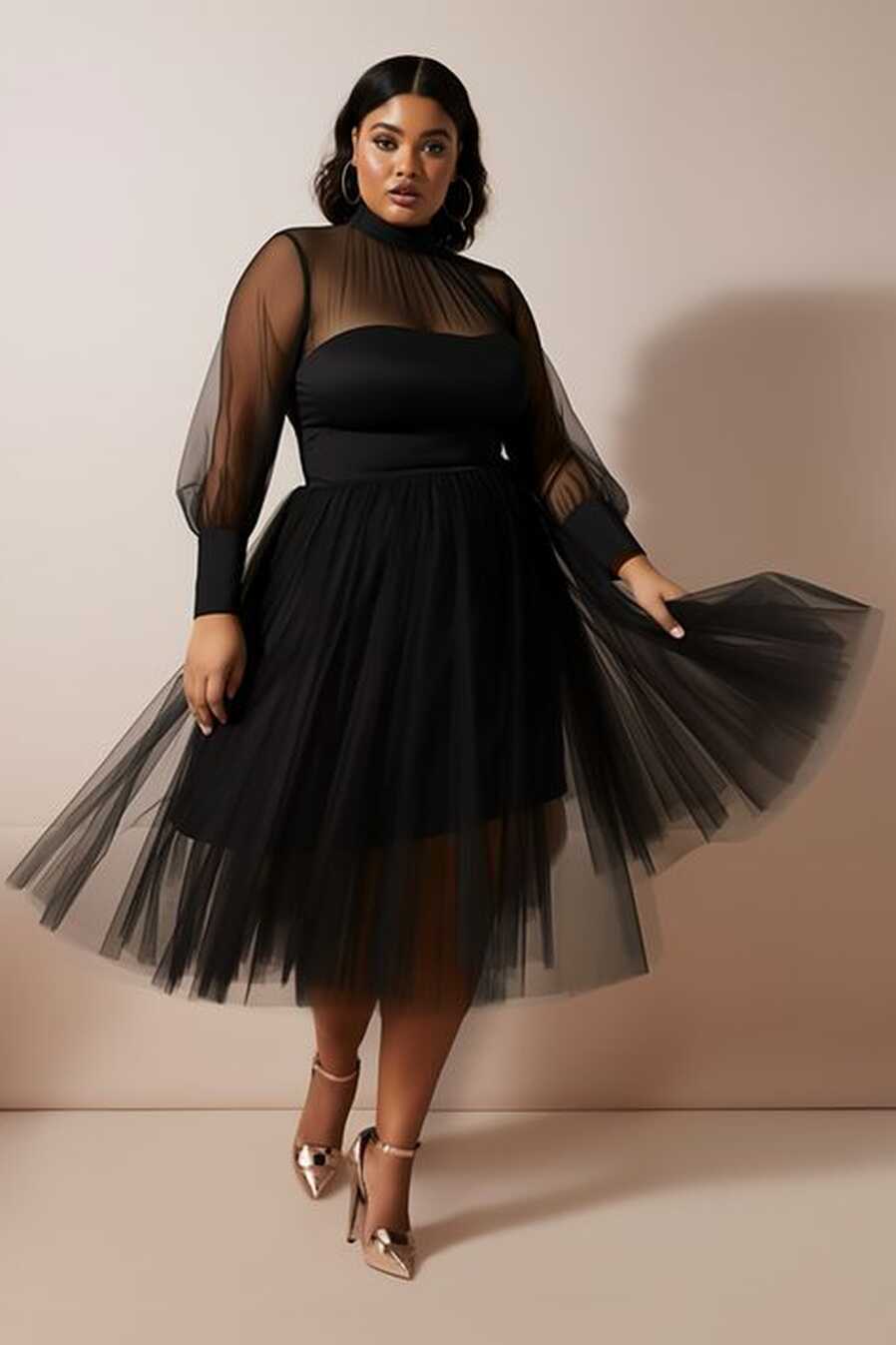 Black Plus Size Wedding Guest Dress - Shop on Pinterest