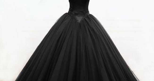 Black Princess Ball Gown Black Formal Dress M3230