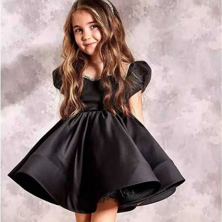 Black Princess Dress.baby Girls ıvory Dress Girls Formal Princess ...