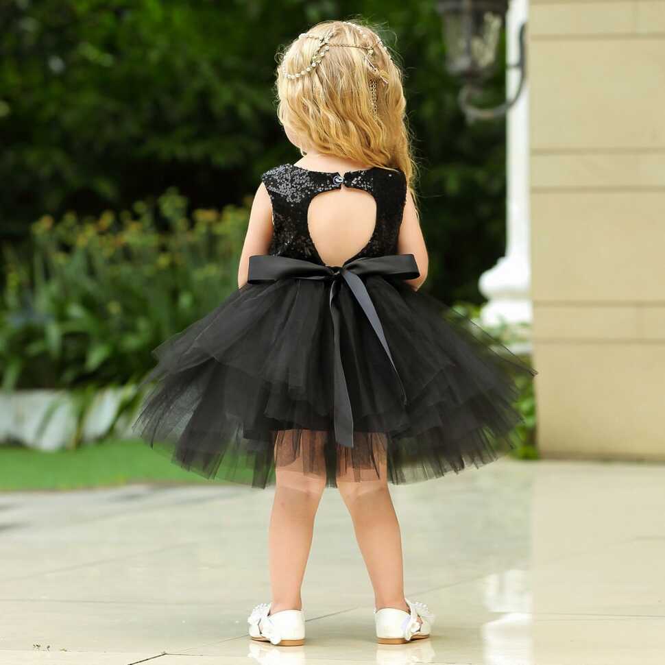 Black Sequin Dress | Angies Baby Shop