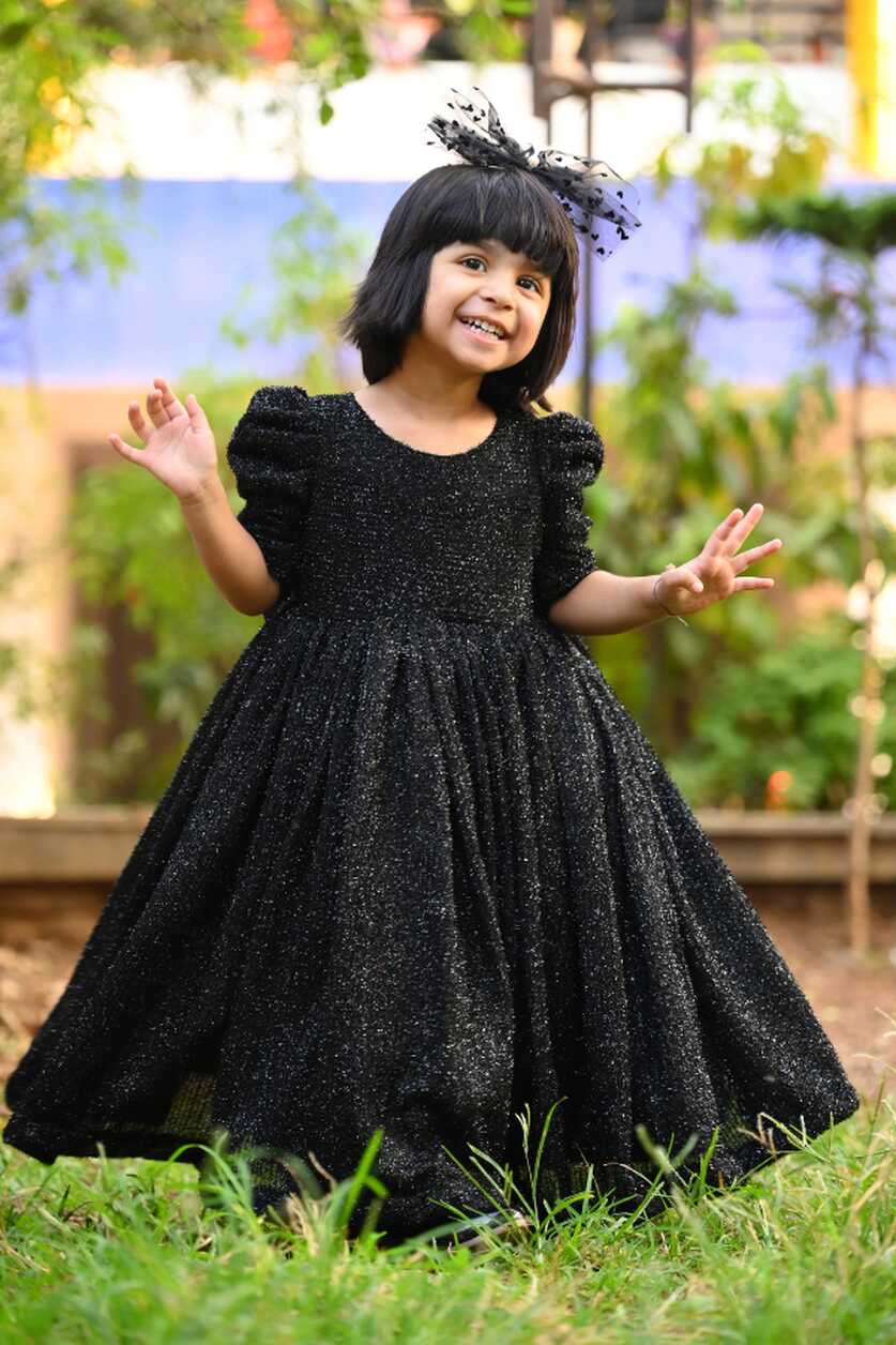 Black Shimmer Ball Gown