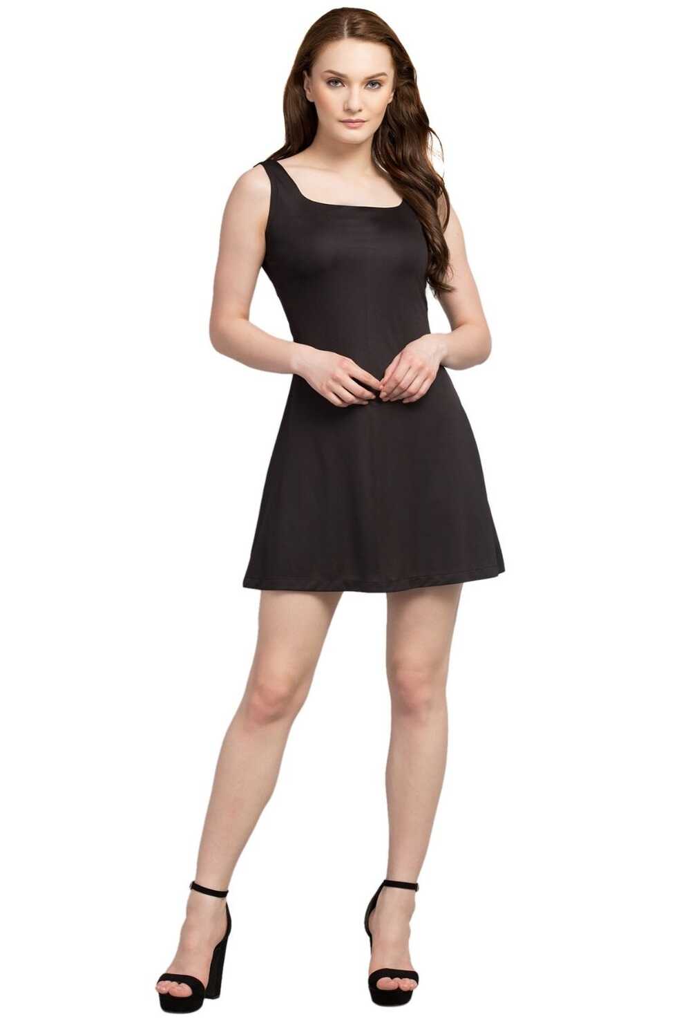 Black Sleeveless Mini Dress – Styched Fashion