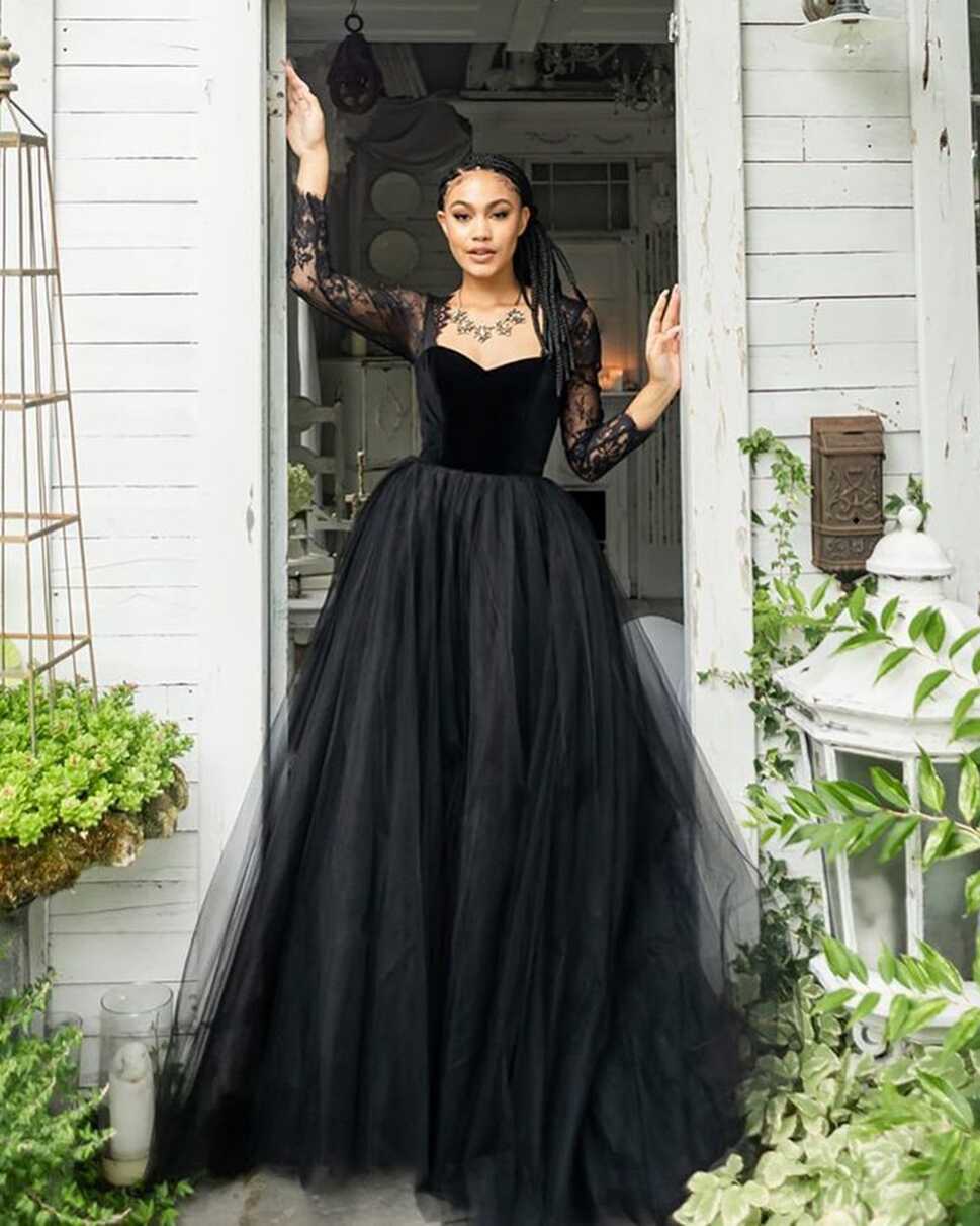 Black Wedding Dresses: 33 Unusual Styles + FAQs