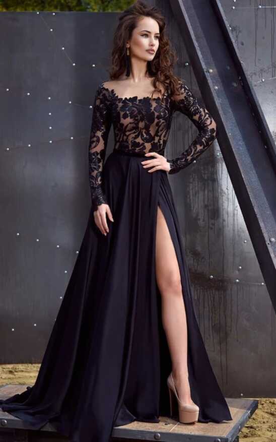 Black Wedding Guest Dress - BrideLulu