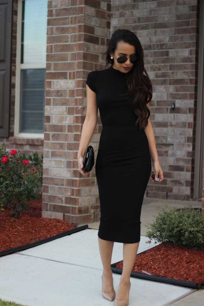 Black formal dress