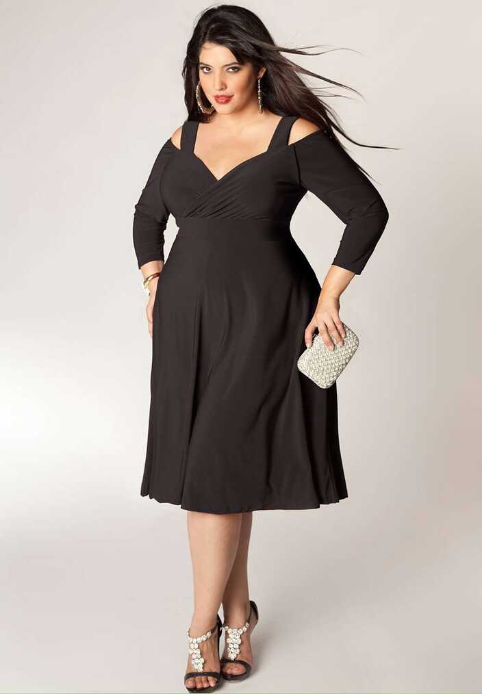 Black plus size dress | IGIGI.com