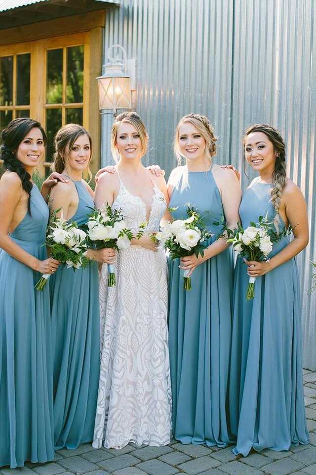 Blue Bridesmaid Dresses For Great Wedding Wedding Dresses Guide