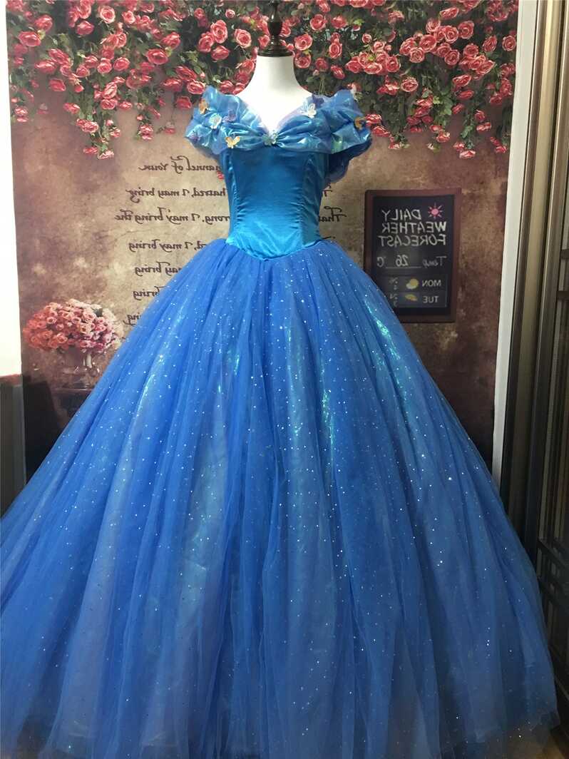 Blue Cinderella Costume Cinderella Dress Cosplay Costume - Etsy