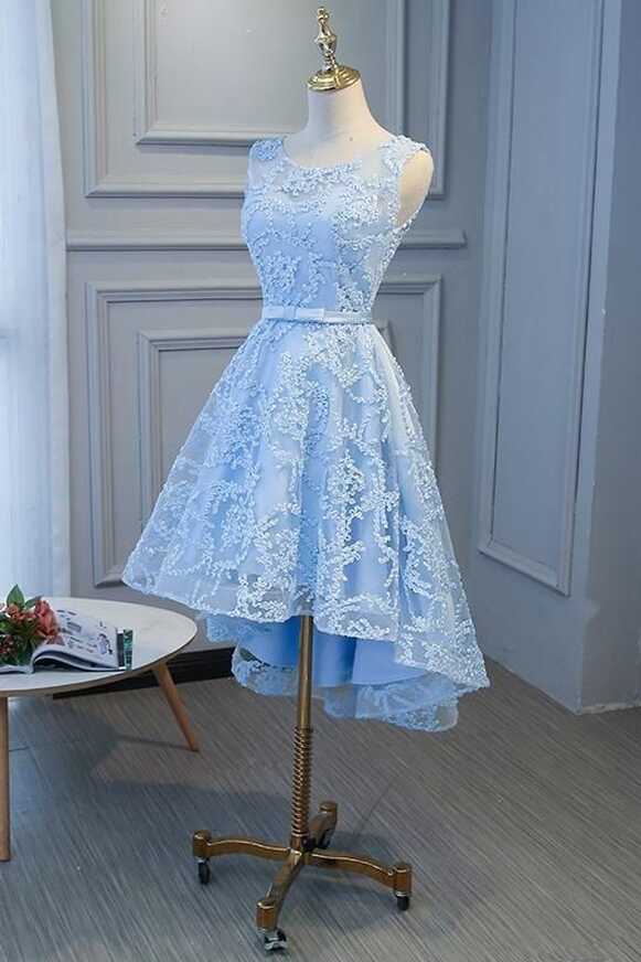 Blue High Low Fashionable Homecoming Dress cg8296 - US 12 / As Photo