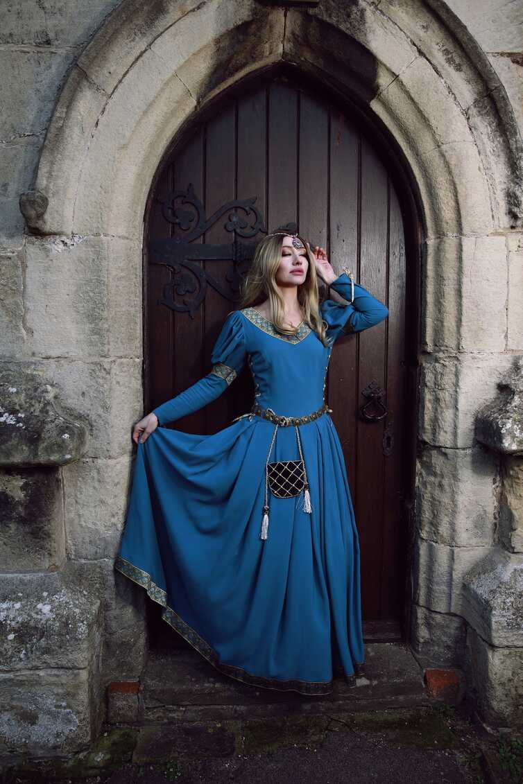 Blue Medieval Gown - Etsy