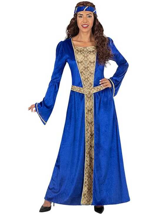 Blue Medieval Princess Costume for Women. The coolest | Funidelia