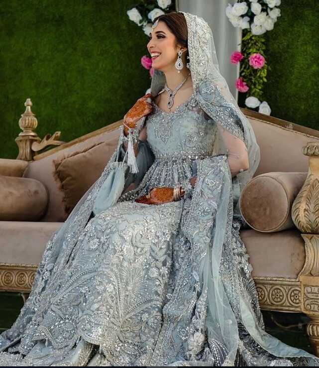 Blue Pakistani Bridal dresses – Karigur