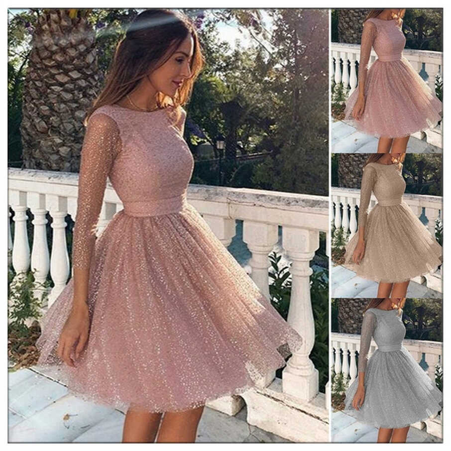 Blush Pink Cocktail Dresses Short Lace Party Dress Homecoming Gown ...