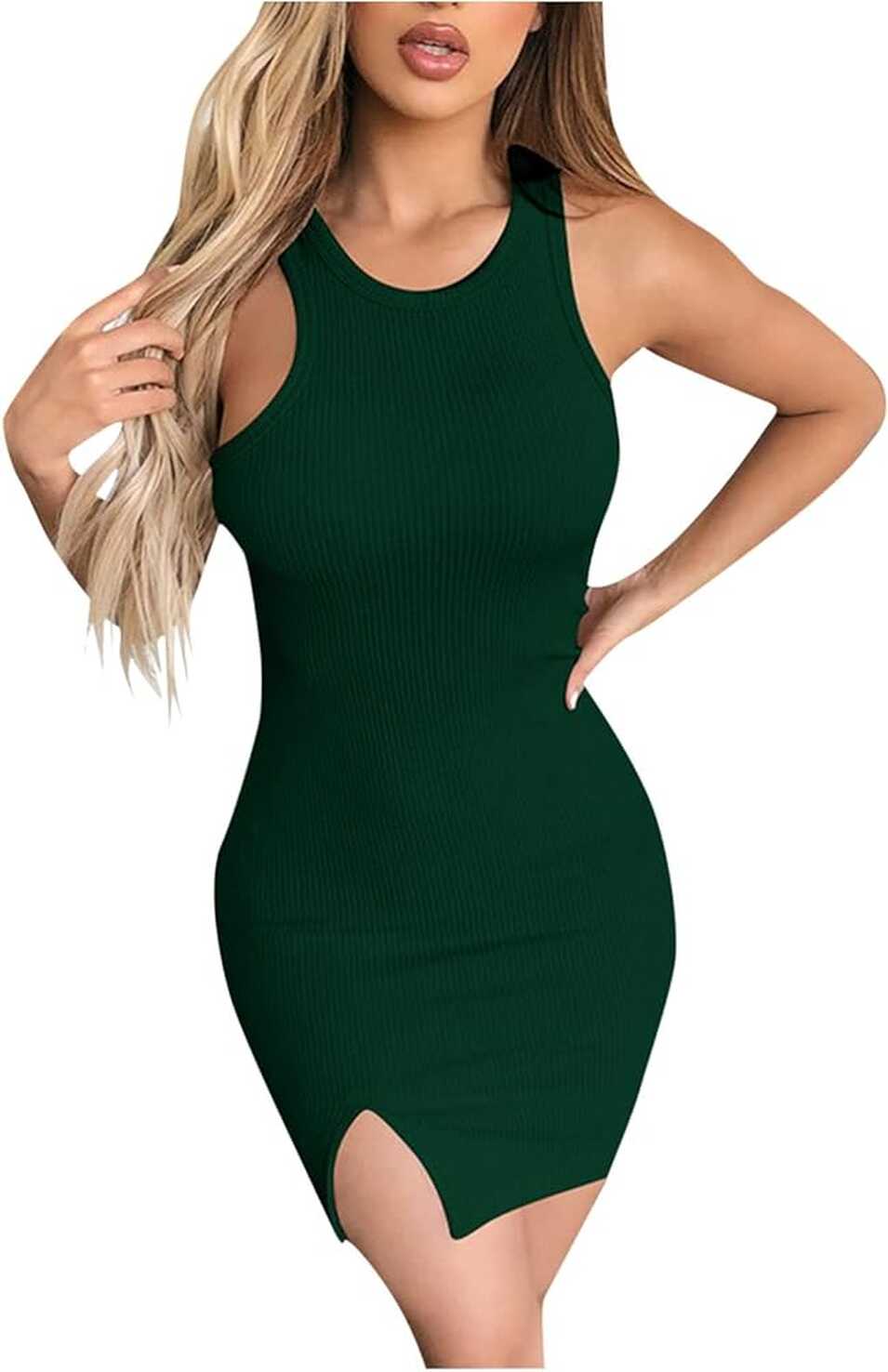 Bodycon Mini Dress for Women Sexy Elegant Short Dresses Sleeveless ...