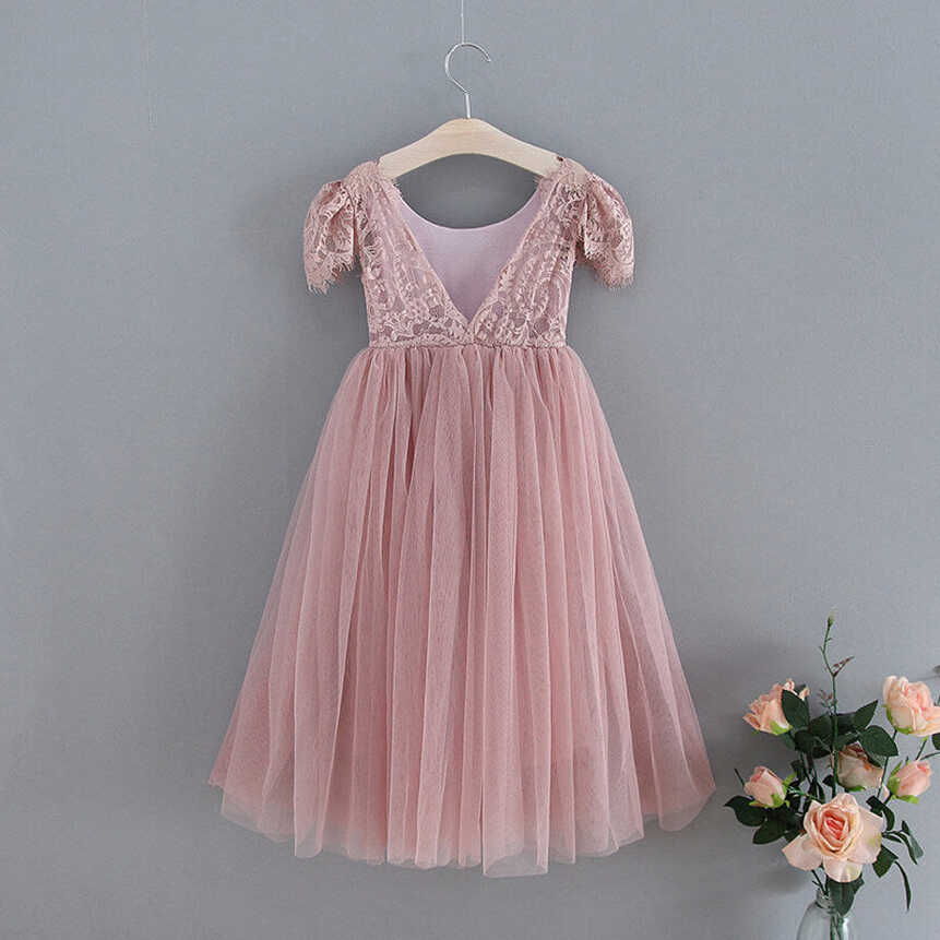 Bohemian Pink Flutter Party Dress | UK Flower Girl Boutique