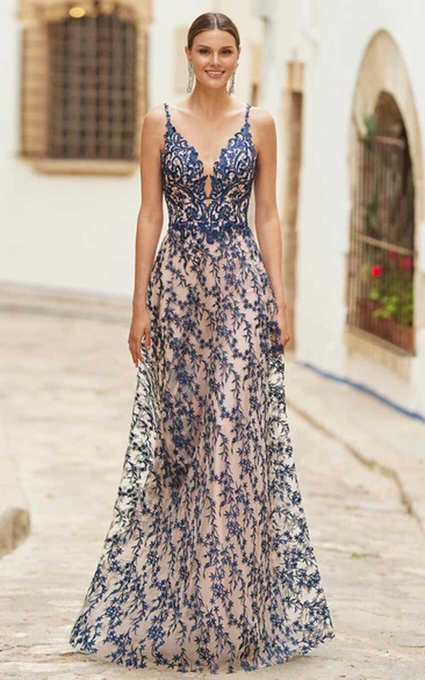 Bohemian Style Evening Gown, Bohemian Long Prom Gowns - UCenter Dress