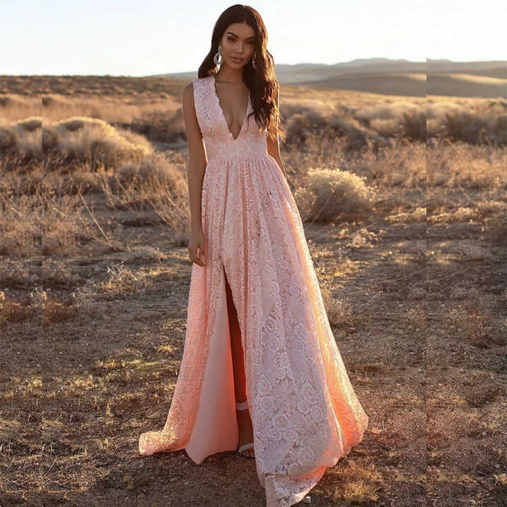 Boho Pink Lace Dress | Bohemian, Country &amp; Vintage Style