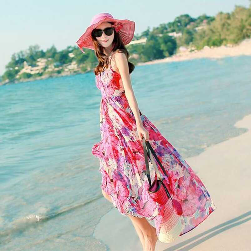 Boho Style Summer Beach Long Dress – HER SHOP