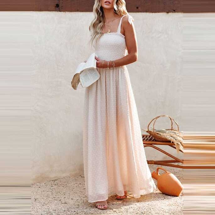 Boho Summer Maxi Dress - Sleeveless High Waist – Boho Beach Hut