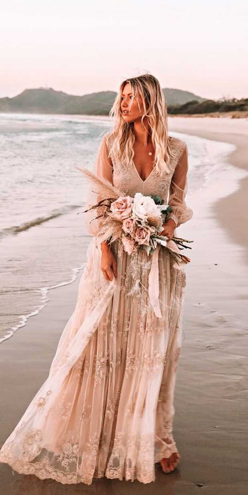 Boho Wedding Dresses With Sleeves: 27 Free-Spirited Styles