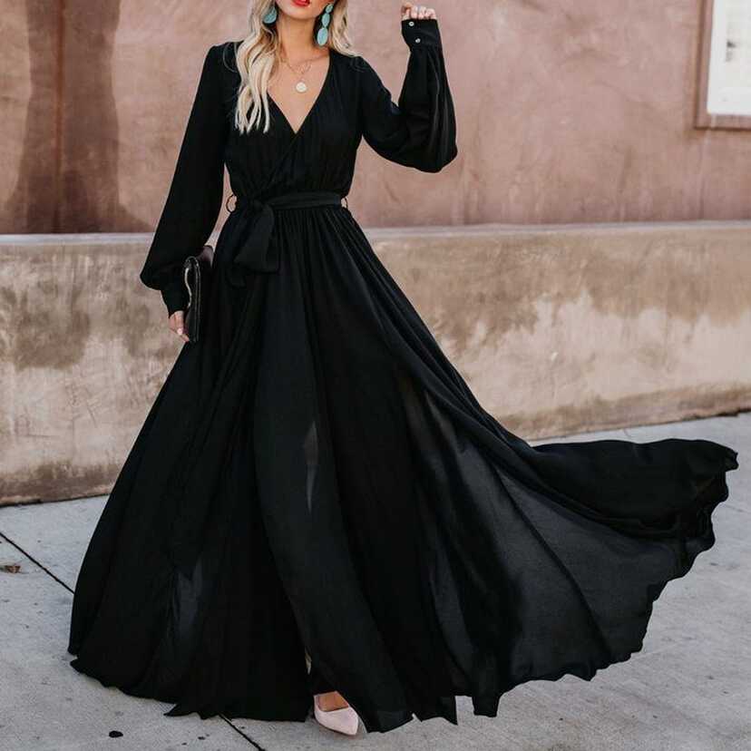 Boho long Sleeves Maxi Dress