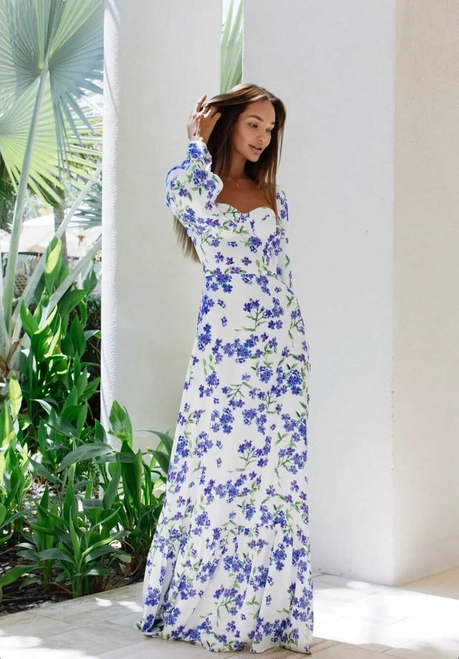 Botanical Floral Maxi Dress - Anne Louise Boutique – Anne Louise ...