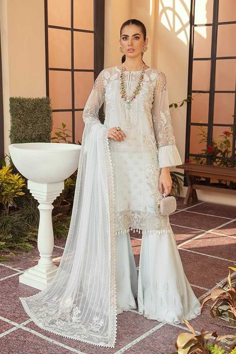 Branded Clothing Pakistan in White Color 2021 #PF184 - SMALL