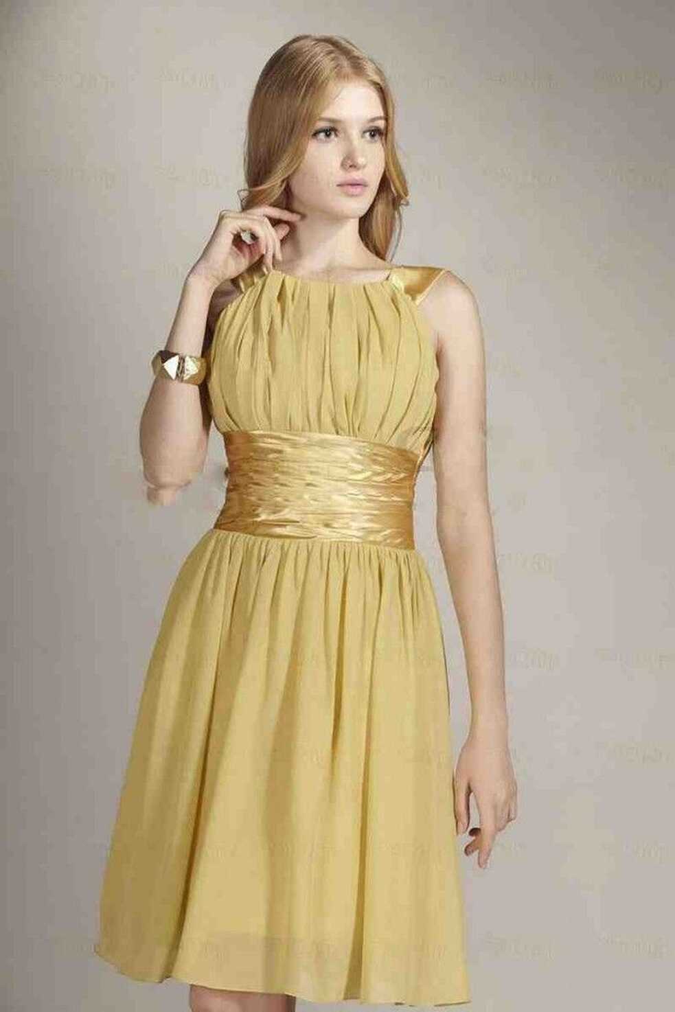 Bridesmaid Dresses Gold Color - Wedding and Bridal Inspiration