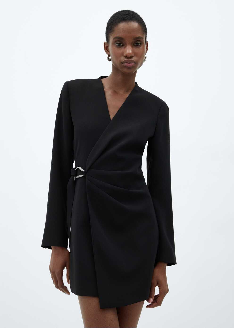 Buckle wrap dress - Woman | MANGO Georgia