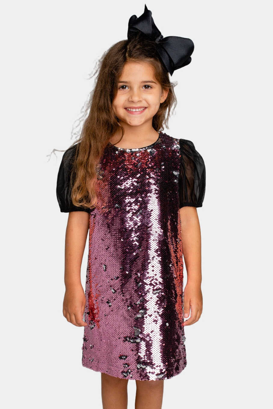 BuddyLove | Gigi Sequined Girls Dress | Rose