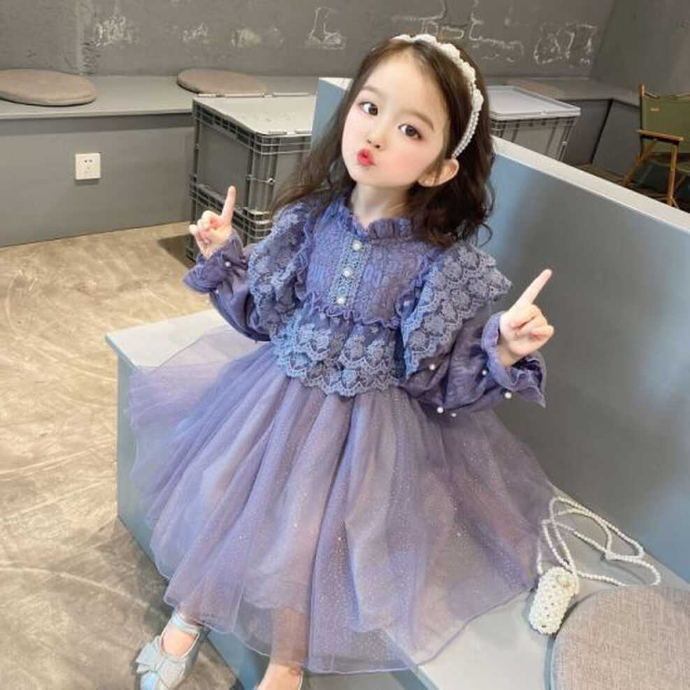 Bulk-buy Nnr Latest Chiffon Lace Party Wear Western Girls Princess ...