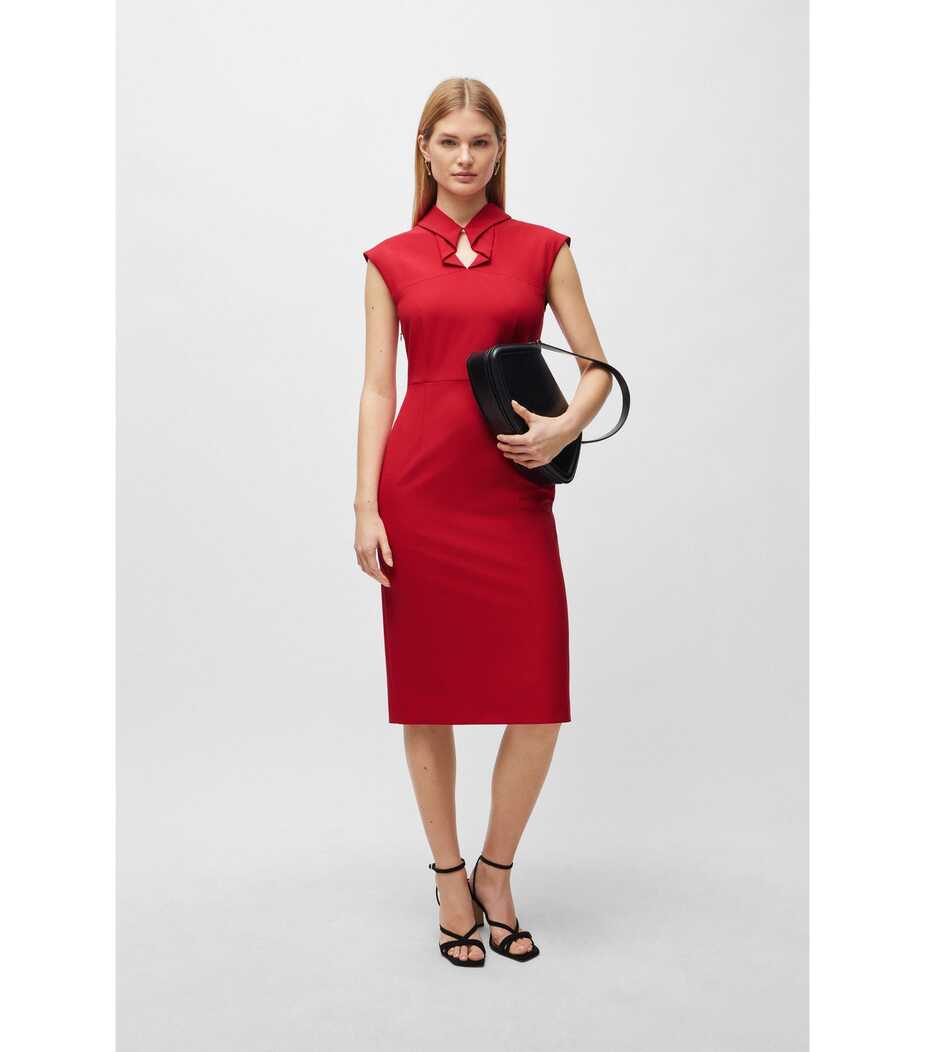 Business dresses in Red by HUGO BOSS | Women