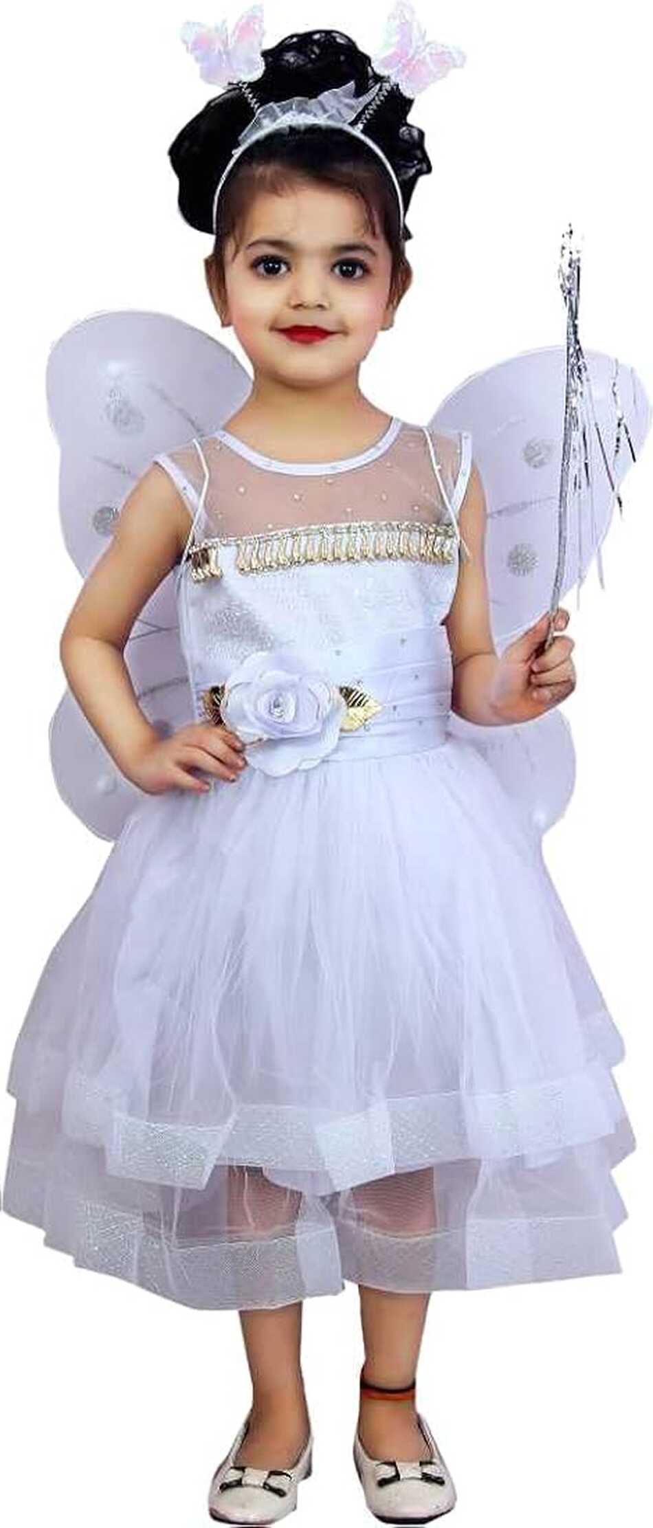 Buy Baby Girls Midi/Knee Length Festive/Wedding Dress (Multicolor ...