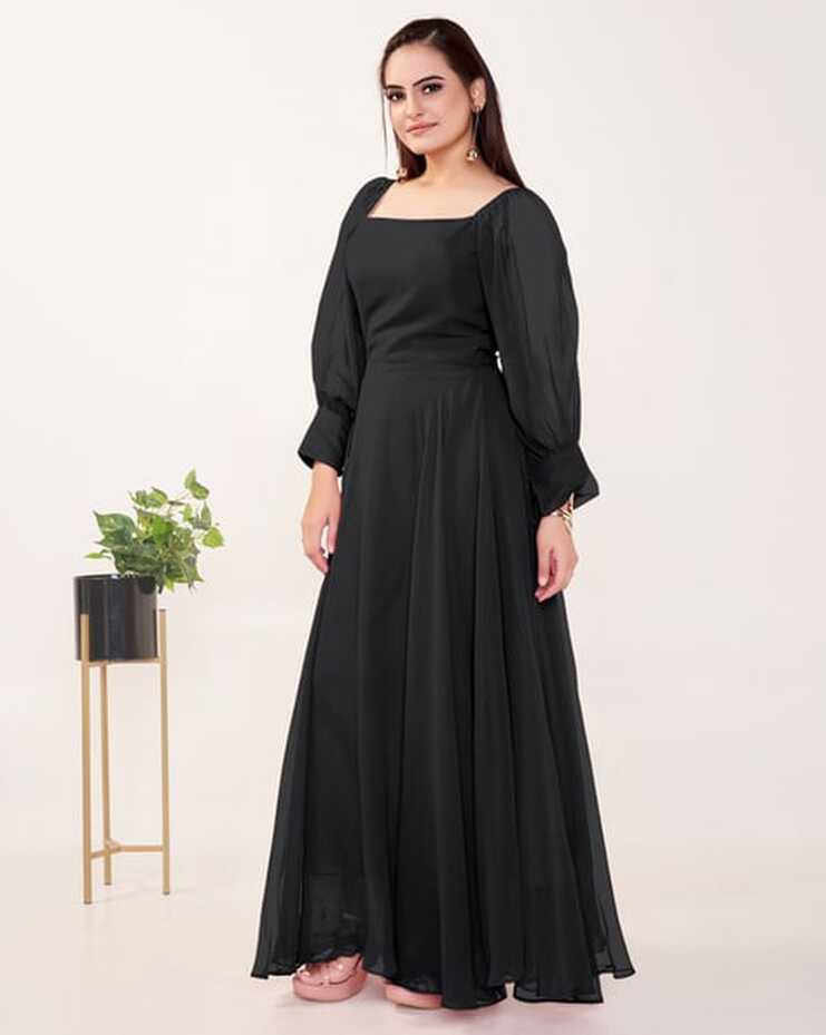 Buy Black Dresses &amp; Gowns for Women by FEMVY Online | Ajio.com