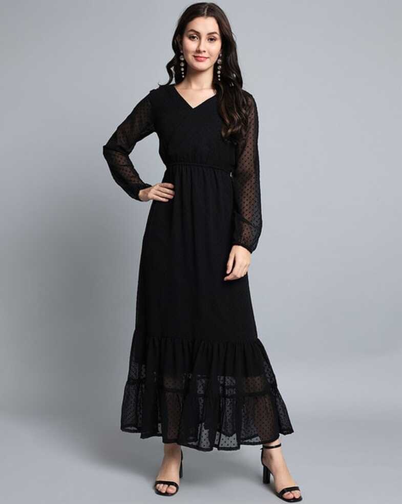 Buy Black Dresses for Women by HELLO DESIGN Online | Ajio.com