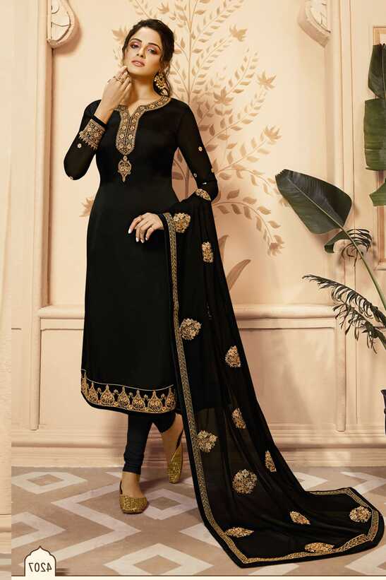 Buy Black Pakistani Plus Size Salwar Suit - 7XL, 6XL, 5XL, 4XL 3XL ...