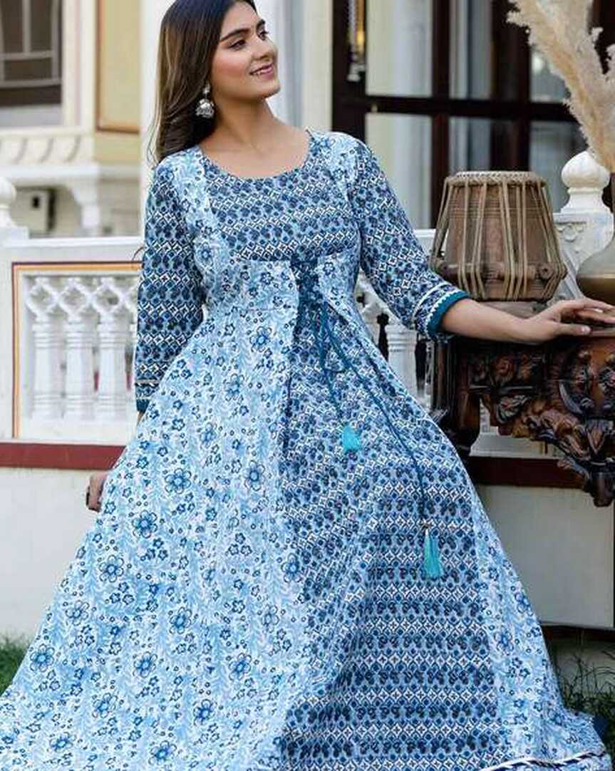 Buy Blue Dresses &amp; Gowns for Women by ftDiva Online | Ajio.com