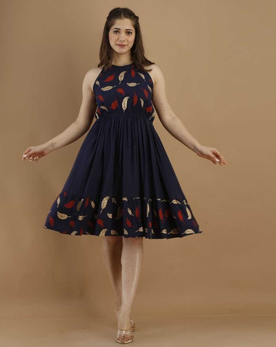 Buy Blue Dresses for Women by DAEVISH Online | Ajio.com