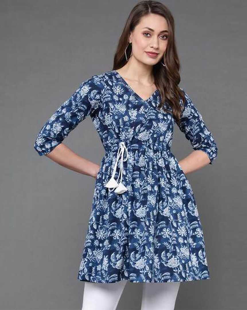 Buy Blue Shirts, Tops &amp; Tunic for Women by Antaran Online | Ajio.com