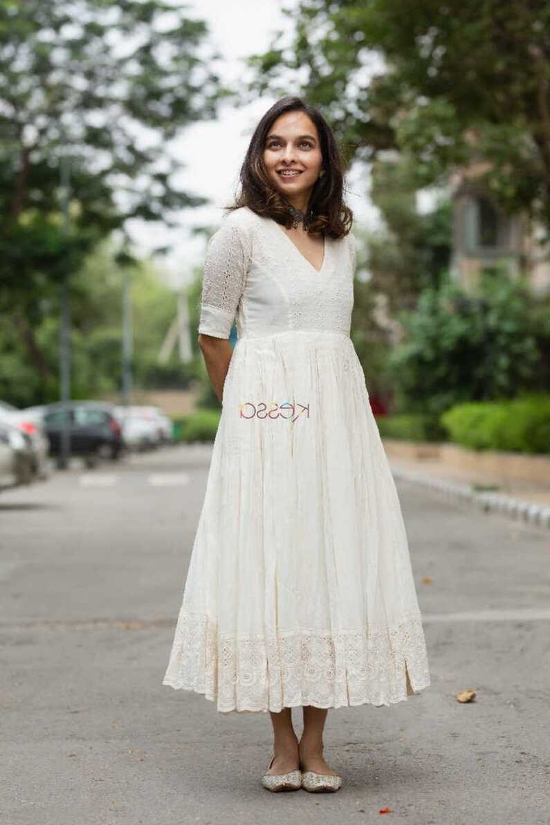 Buy Charming WS653 Airavata Schiffli Maxi Dress Online | Kessa