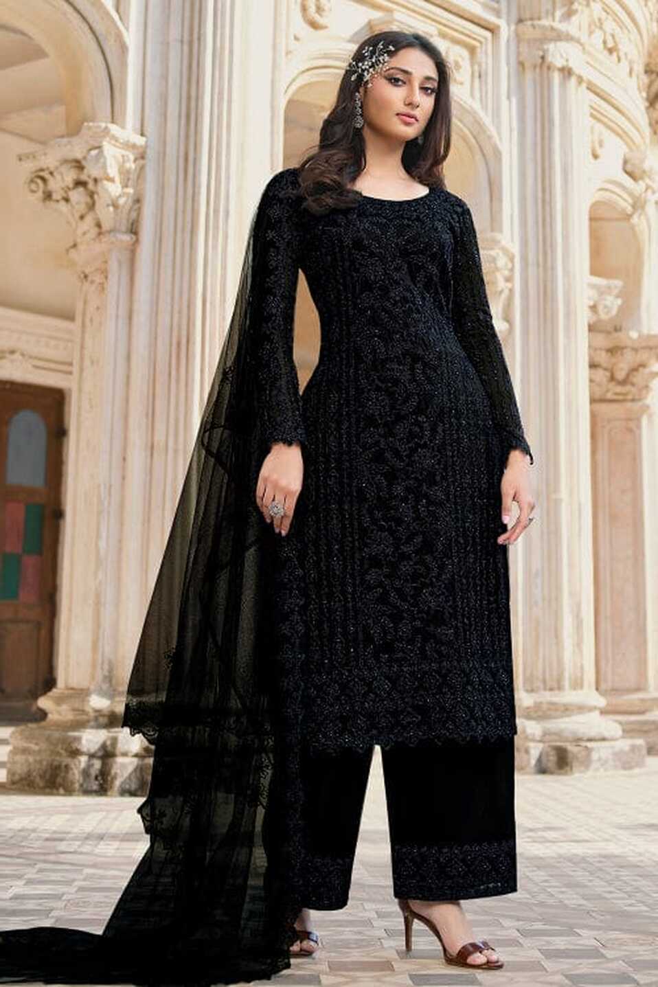 Buy Dark Black Salwar Suit online-Karagiri