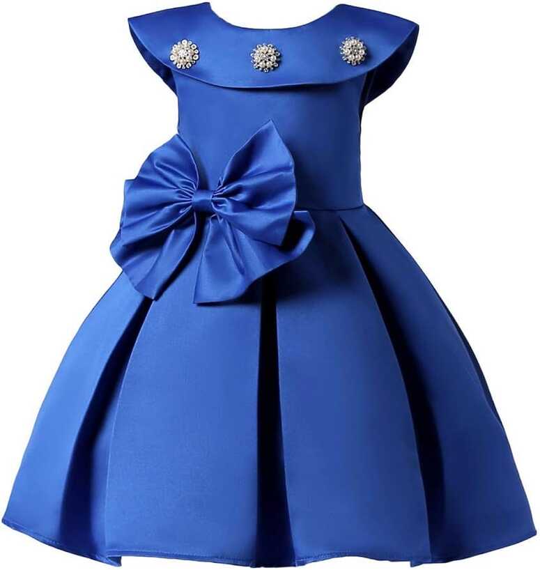 Buy Decent Apparel Girls&#39; Midi Dress (newnevyblueleardablebow ...